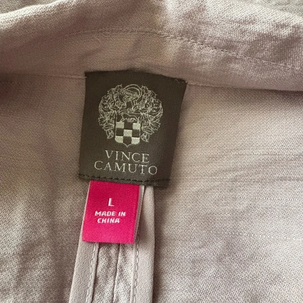 NWT Vince Camuto Tie Front Cropped Blazer Lilac Purple Pastel Office Size Large